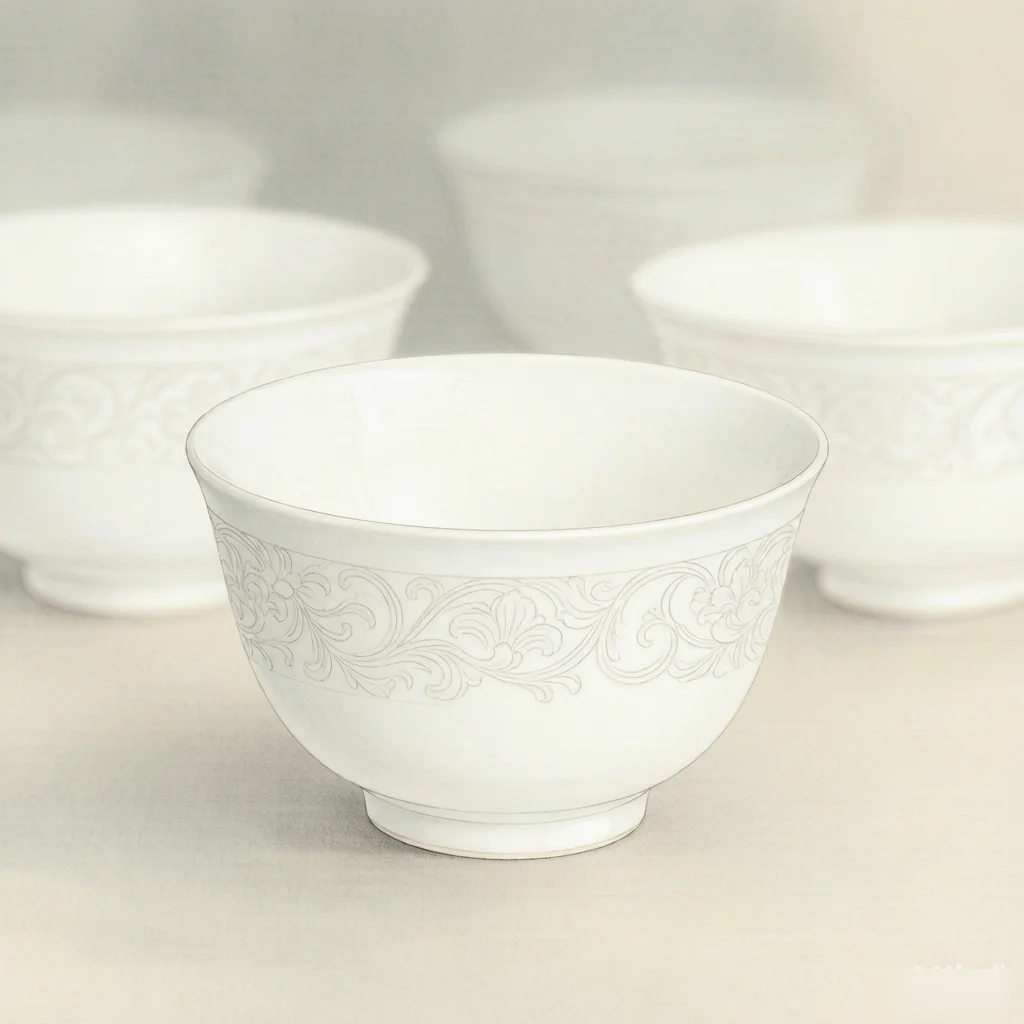 Ding Ware: The White Porcelain of the North — gongbi style painting