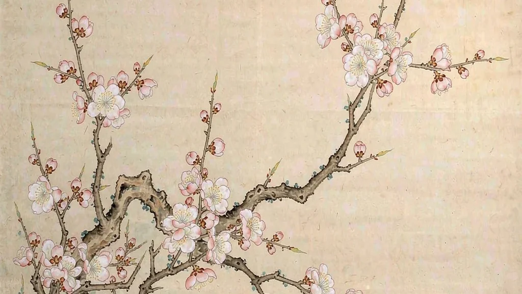 Ink Plum: Winter Blossom on Paper
