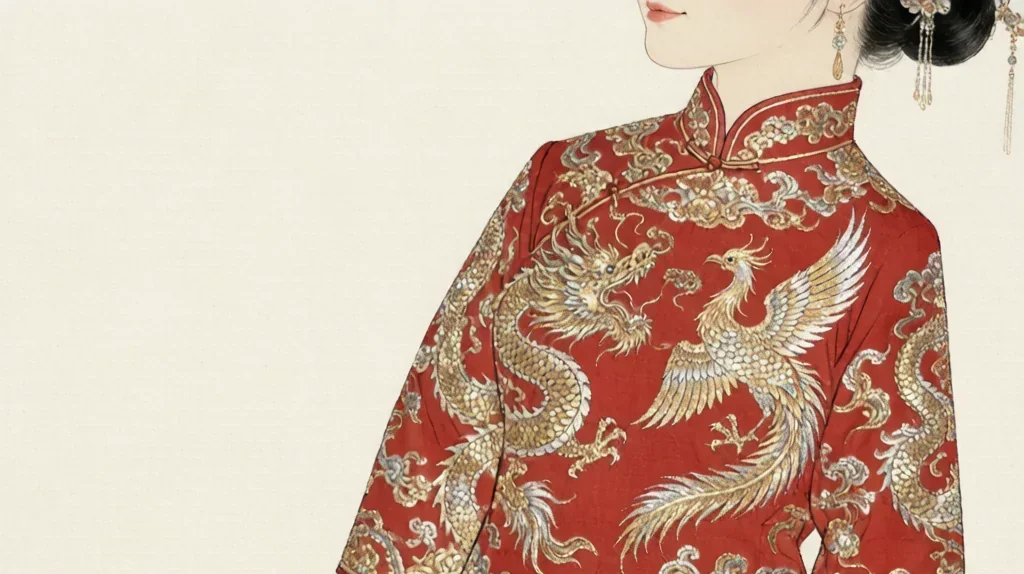 Dragon Phoenix Gown (龙凤褂) — Traditional Wedding Attire