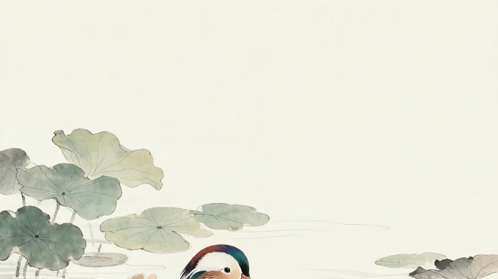 The Mandarin Duck: A Pair of Love