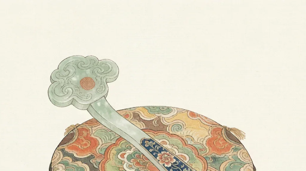 The Ruyi: Scepter of Everything-As-You-Wish — gongbi style painting