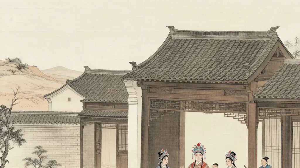 Jinju: Shanxi Opera — gongbi style painting