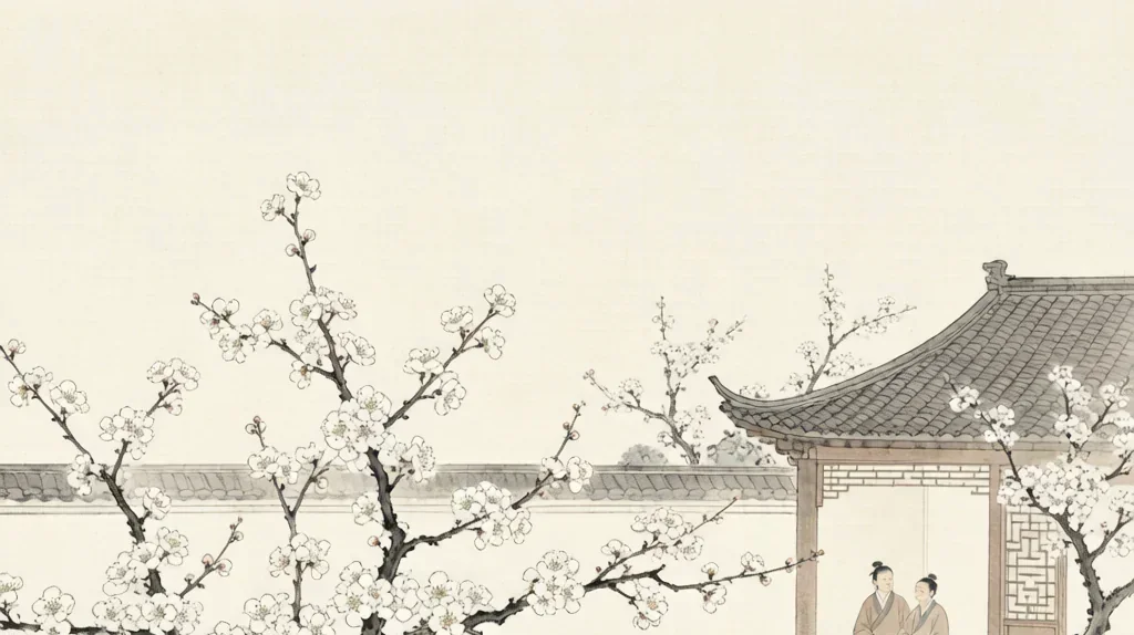 The Pear Garden: Cradle of Chinese Theatre — gongbi style painting