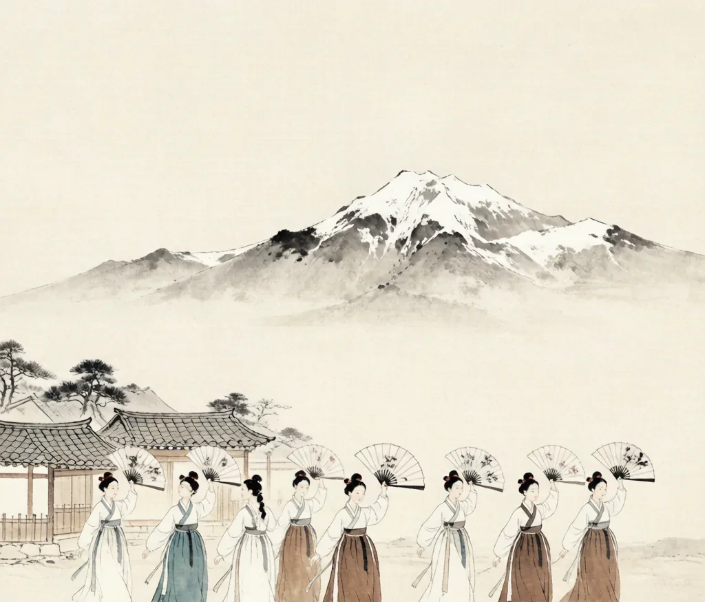 Korean (朝鲜族) — gongbi style painting