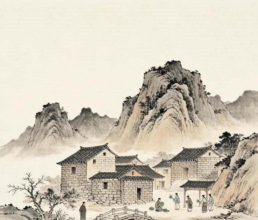 Gelao (仡佬族) — gongbi style painting