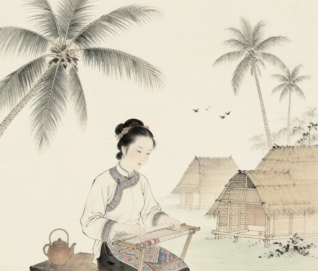 Li (黎族) — gongbi style painting