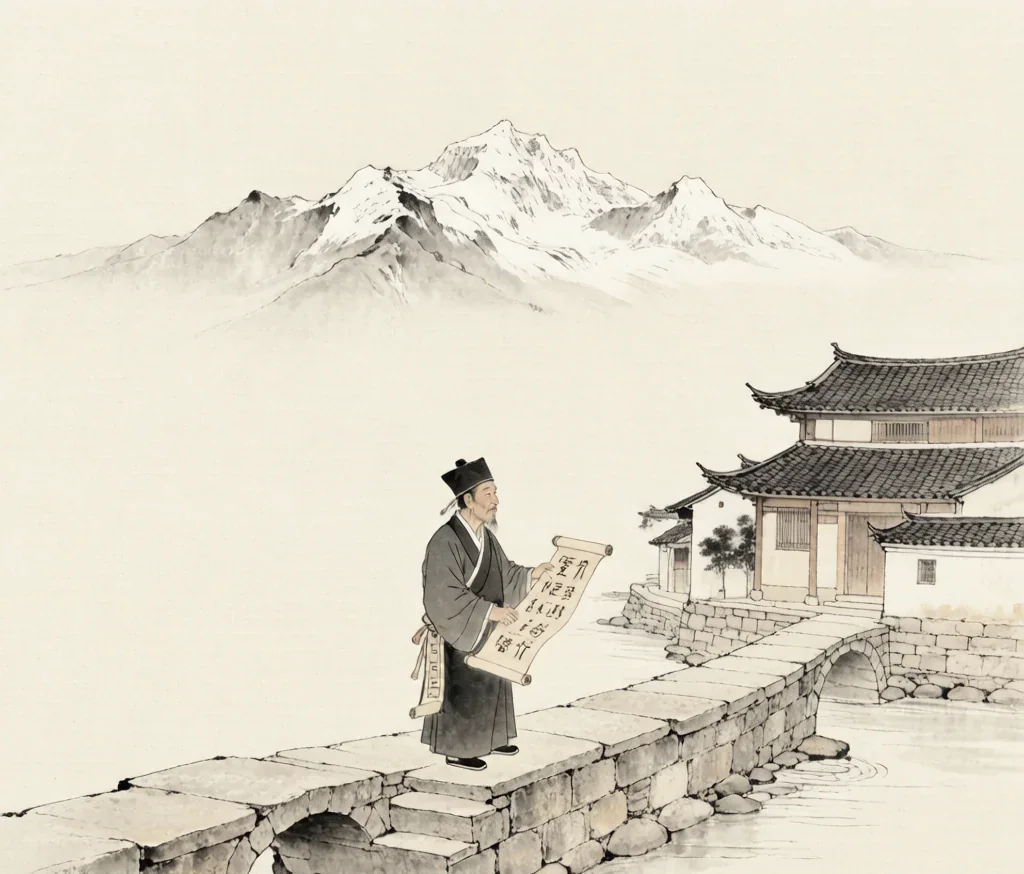 Naxi (纳西族) — gongbi style painting