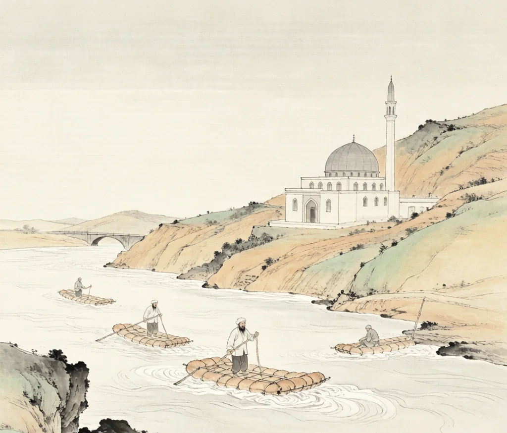 Salar (撒拉族) — gongbi style painting