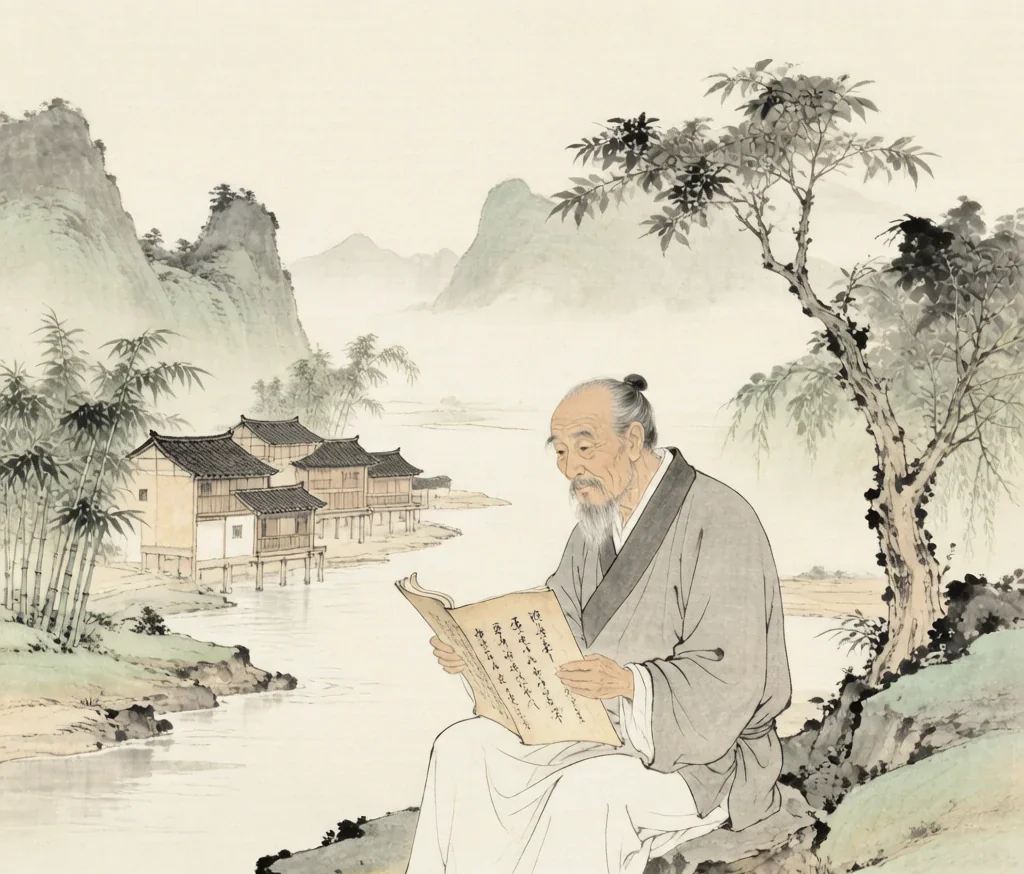 Shui (水族) — gongbi style painting