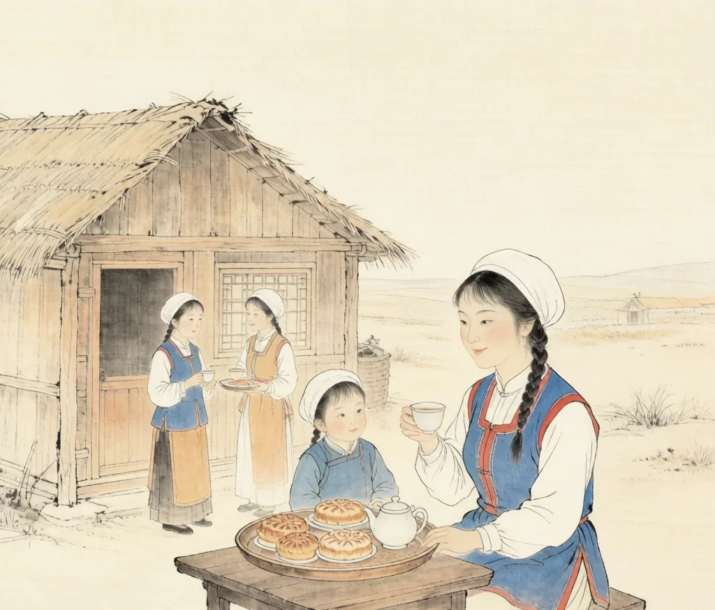 Tatar (塔塔尔族) — gongbi style painting