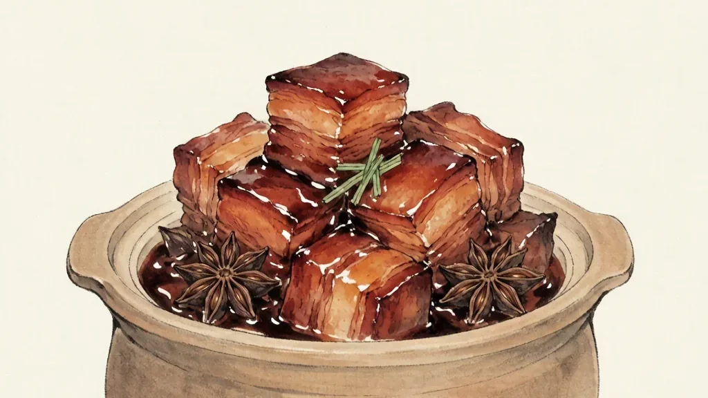 Braised Pork Belly in Soy Sauce