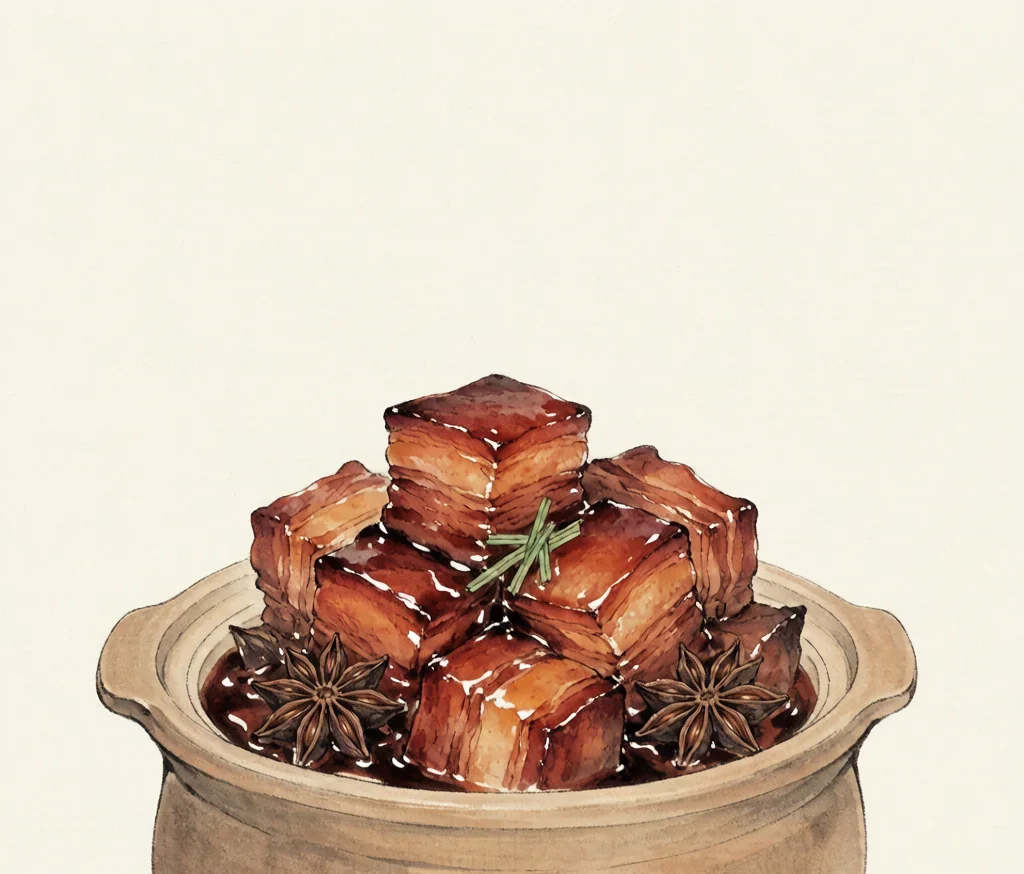 Braised Pork Belly in Soy Sauce