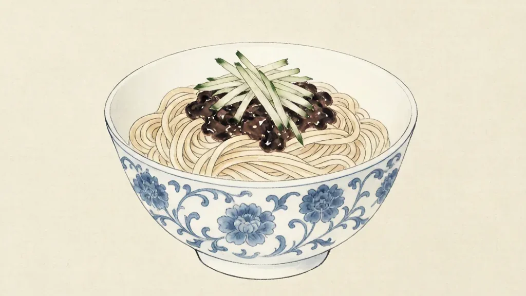 Zhajiangmian: Noodles with Soybean Paste