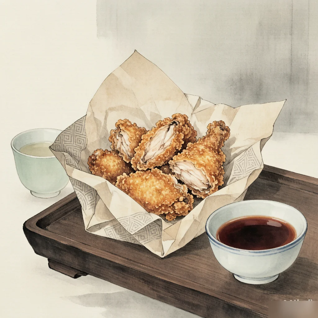 Paper-Wrapped Fried Chicken: A Cantonese Delight