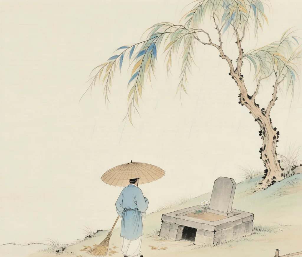 Qingming: Sweeping the Graves in Spring Rain