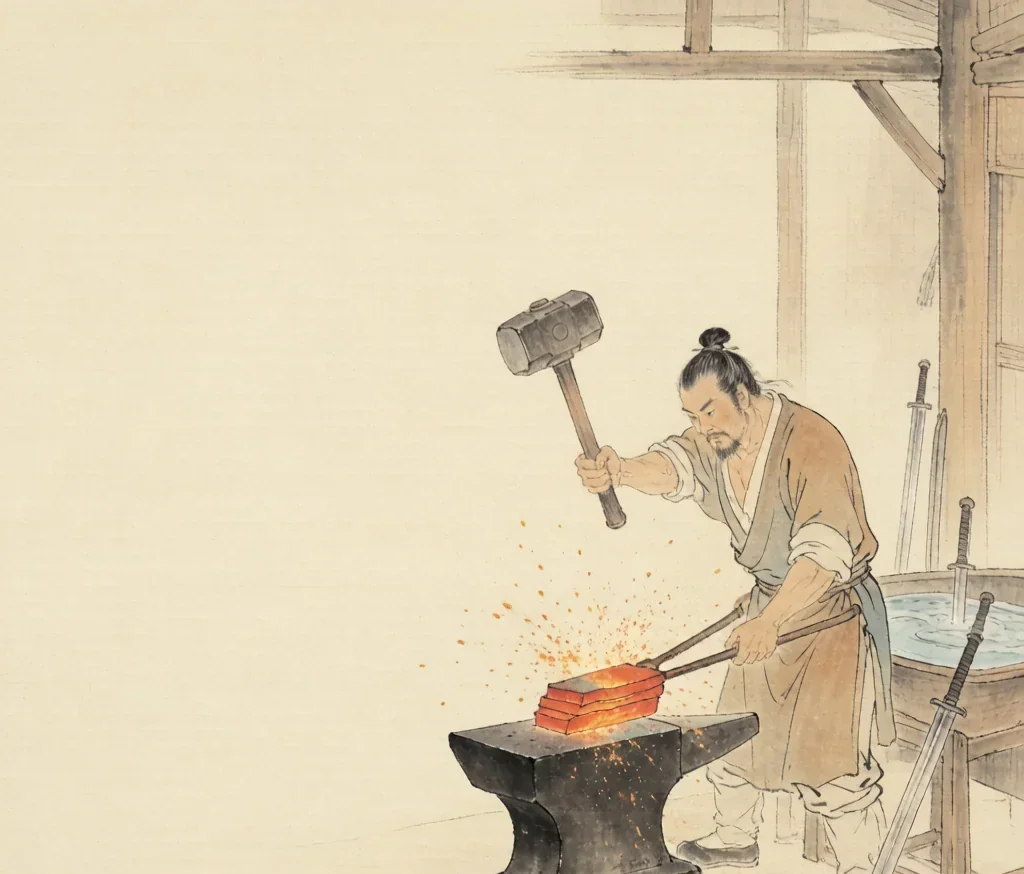 Hundred-Refined Steel — gongbi style painting