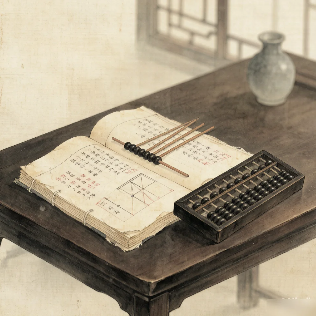 Ancient Chinese Mathematics: The Forgotten Pioneers — gongbi style painting