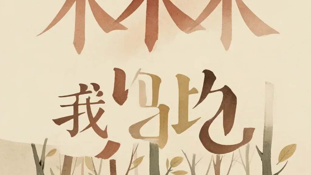 The Wood Radical: The Forest of Characters