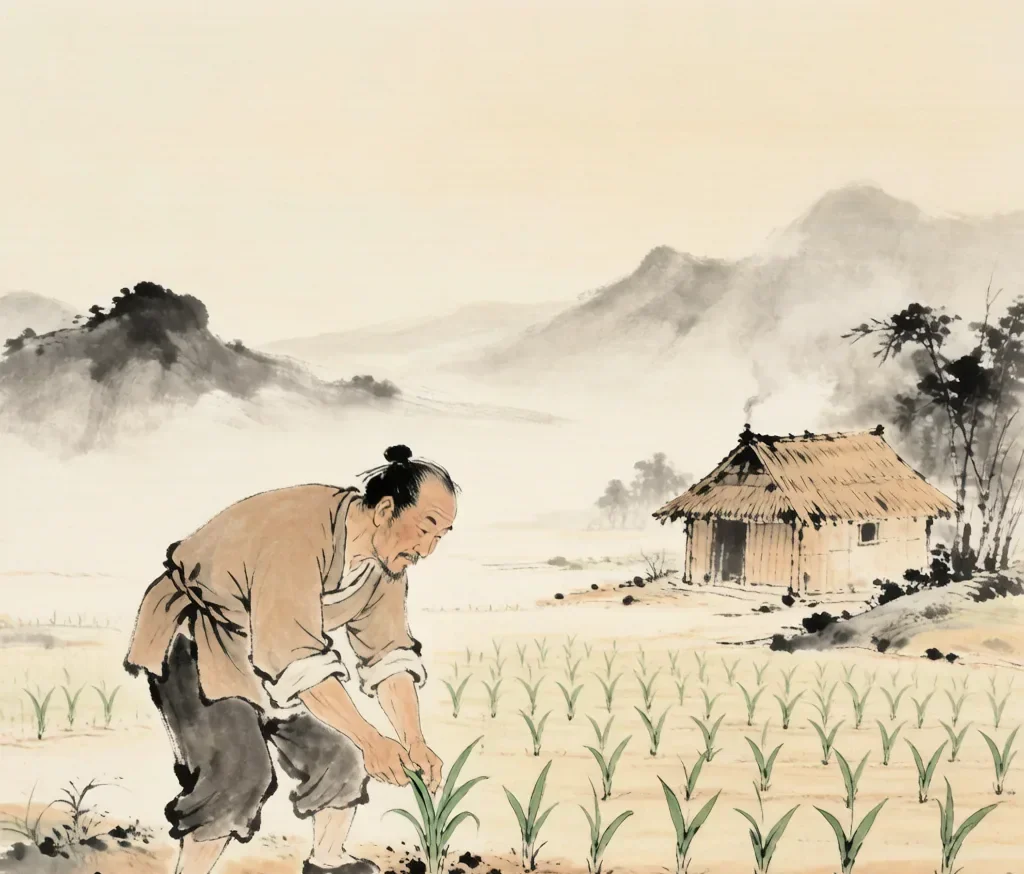 The Farmer Who Pulled Up Seedlings: Chinese Idiom Story