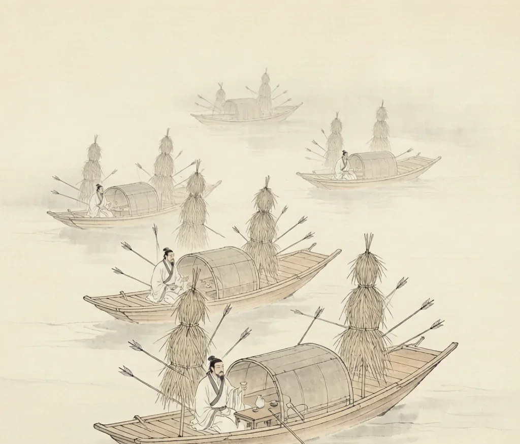 Borrowing Arrows with Thatched Boats