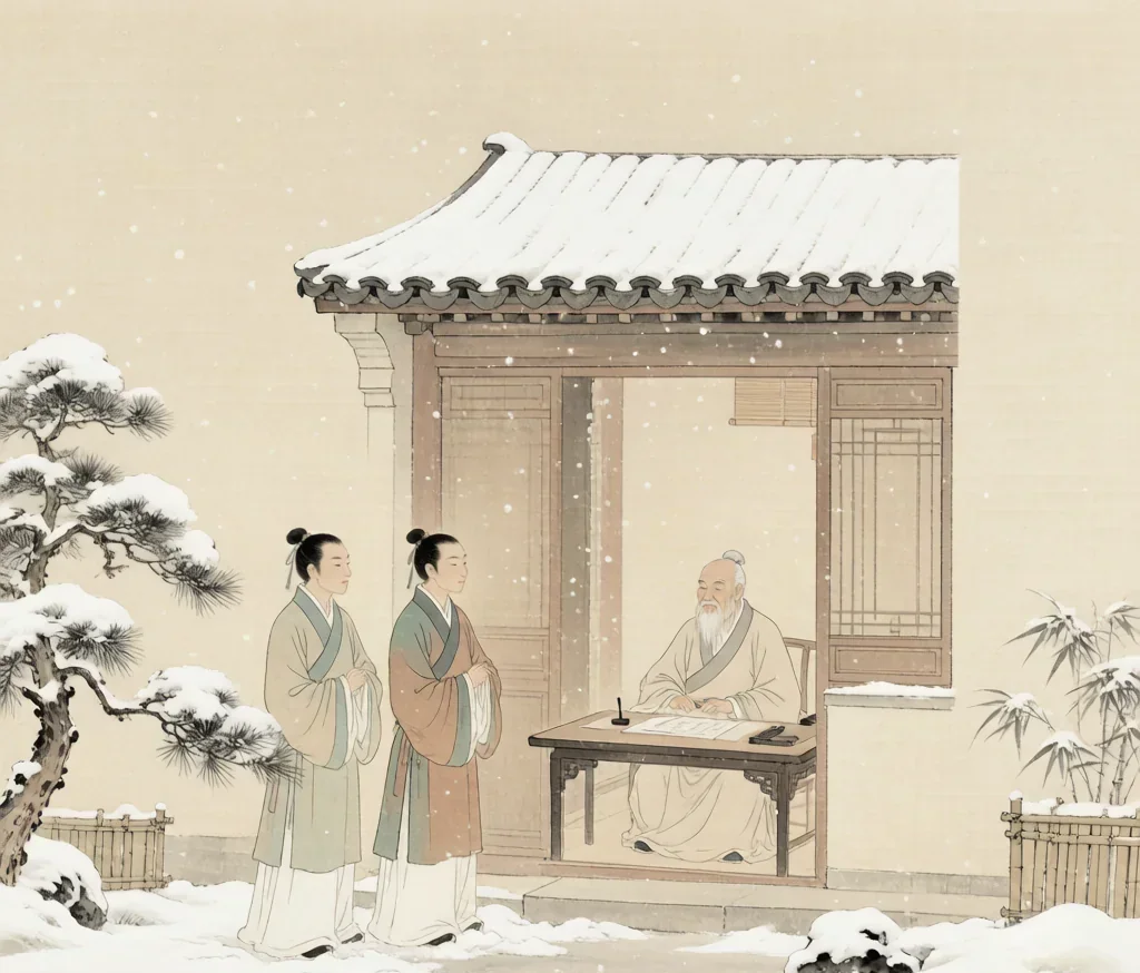 Standing in the Snow at the Master's Gate