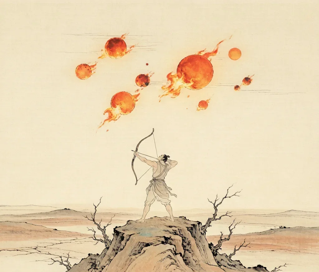 Houyi Shoots the Suns