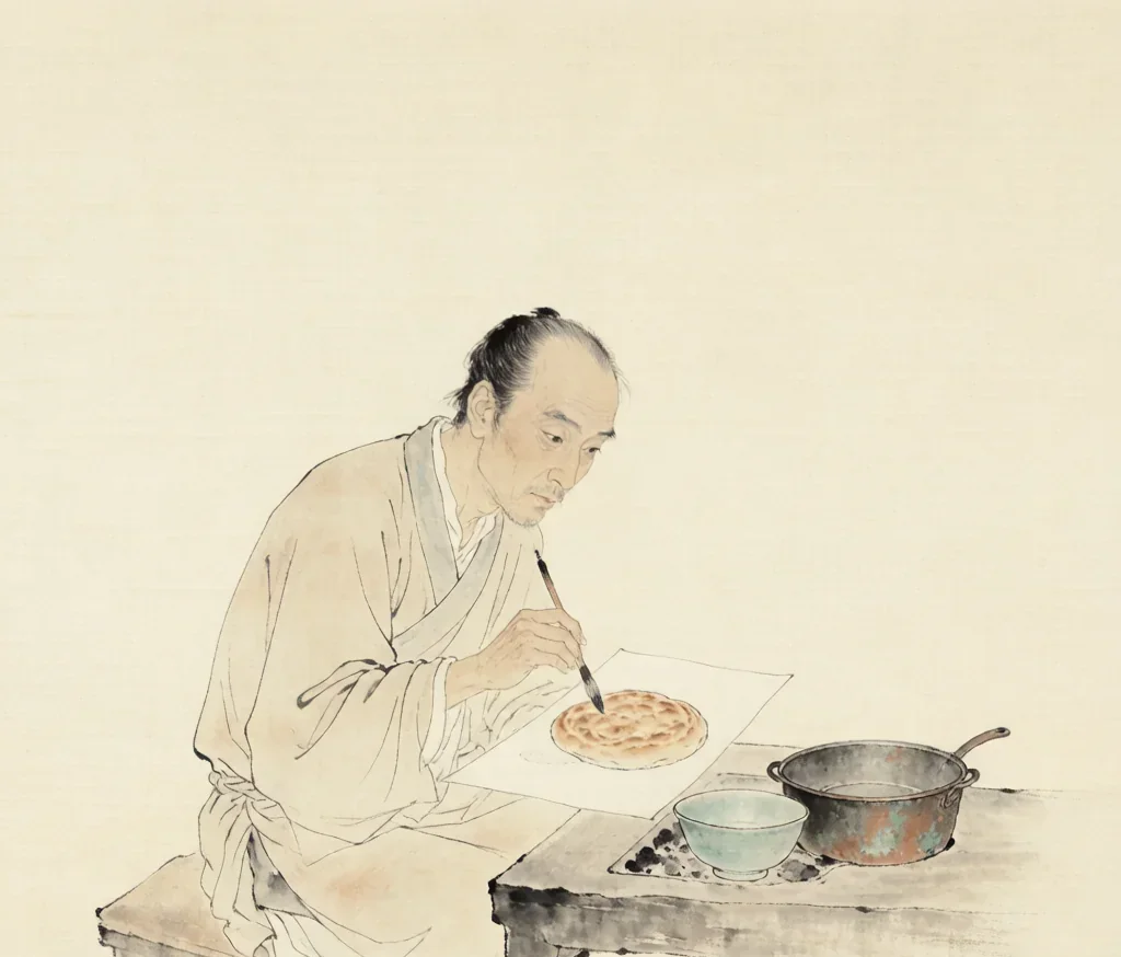 Drawing a Cake to Ease Hunger