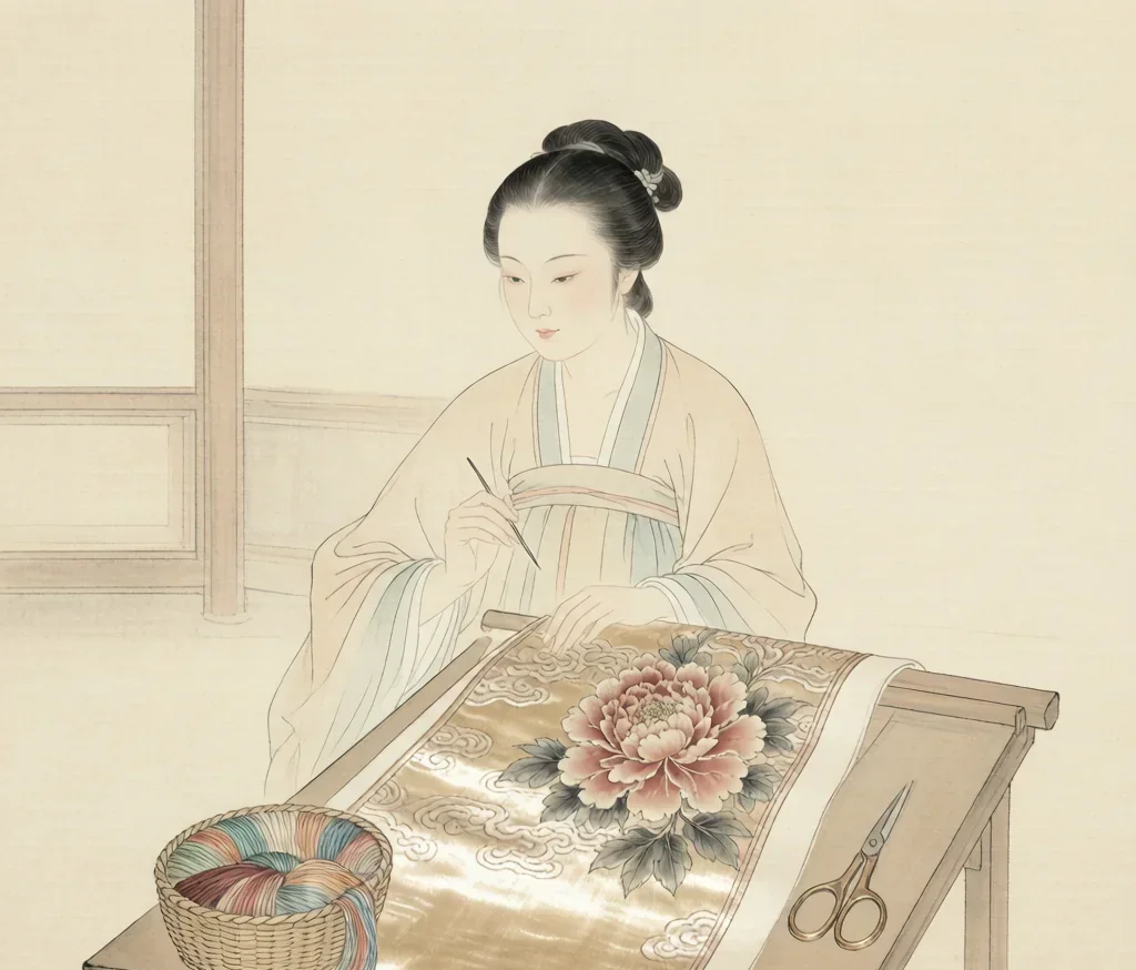 Adding Flowers to Brocade