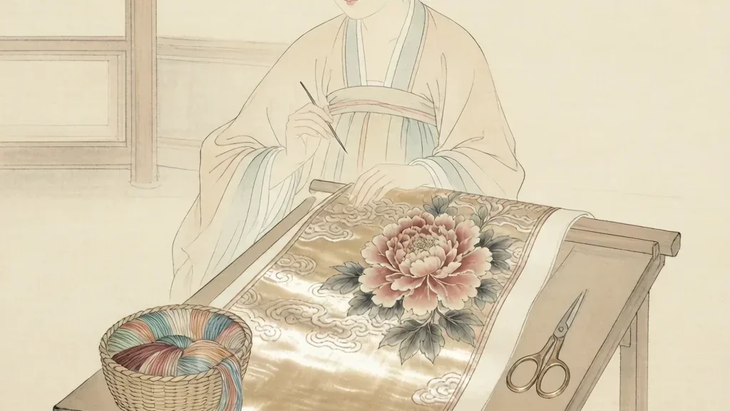 Adding Flowers to Brocade