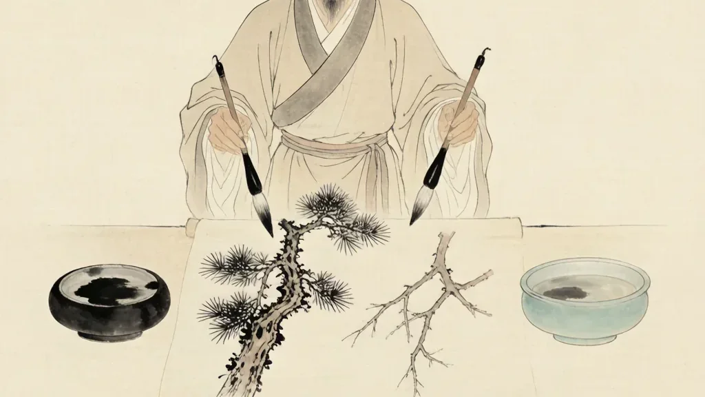 Wielding Two Brushes at Once