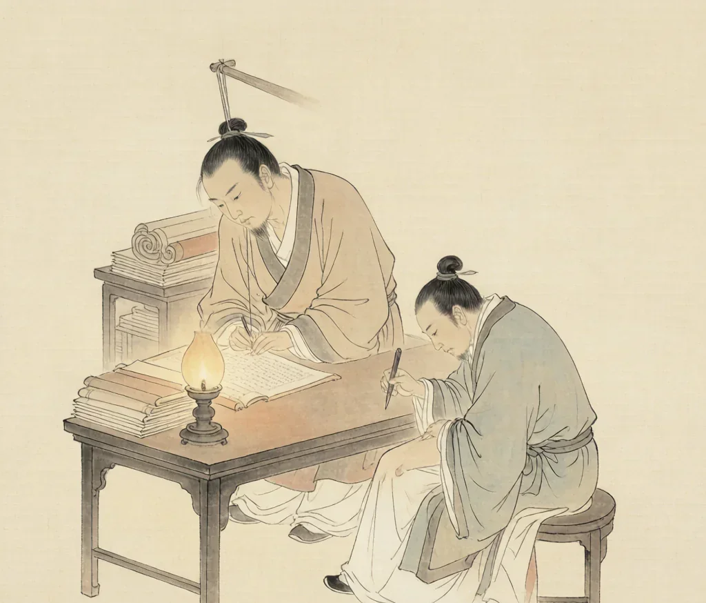 Tying the Hair, Jabbing the Thigh