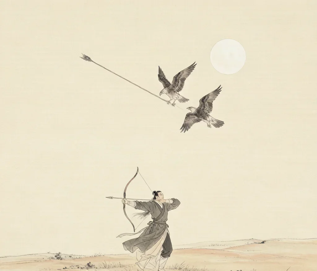 One Arrow, Two Hawks