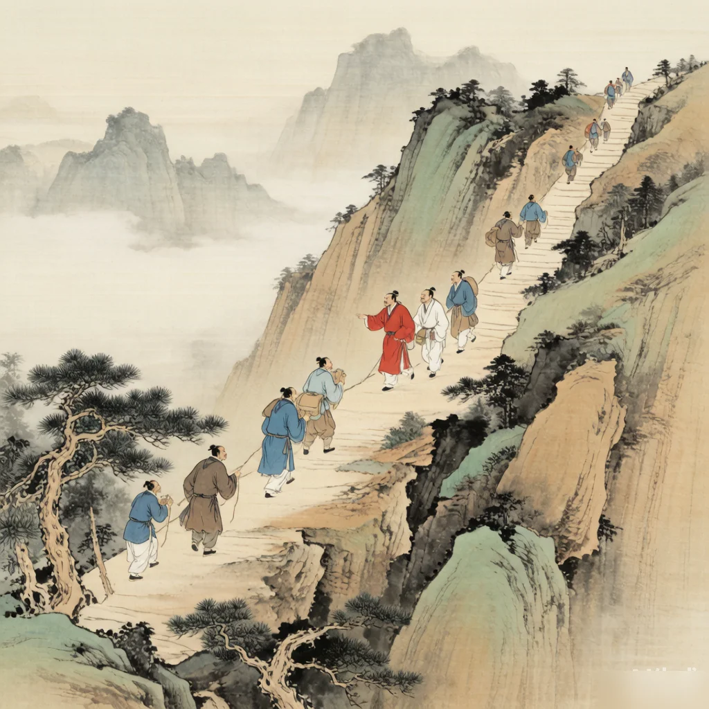 Hearts That Understand Without Words — gongbi style painting