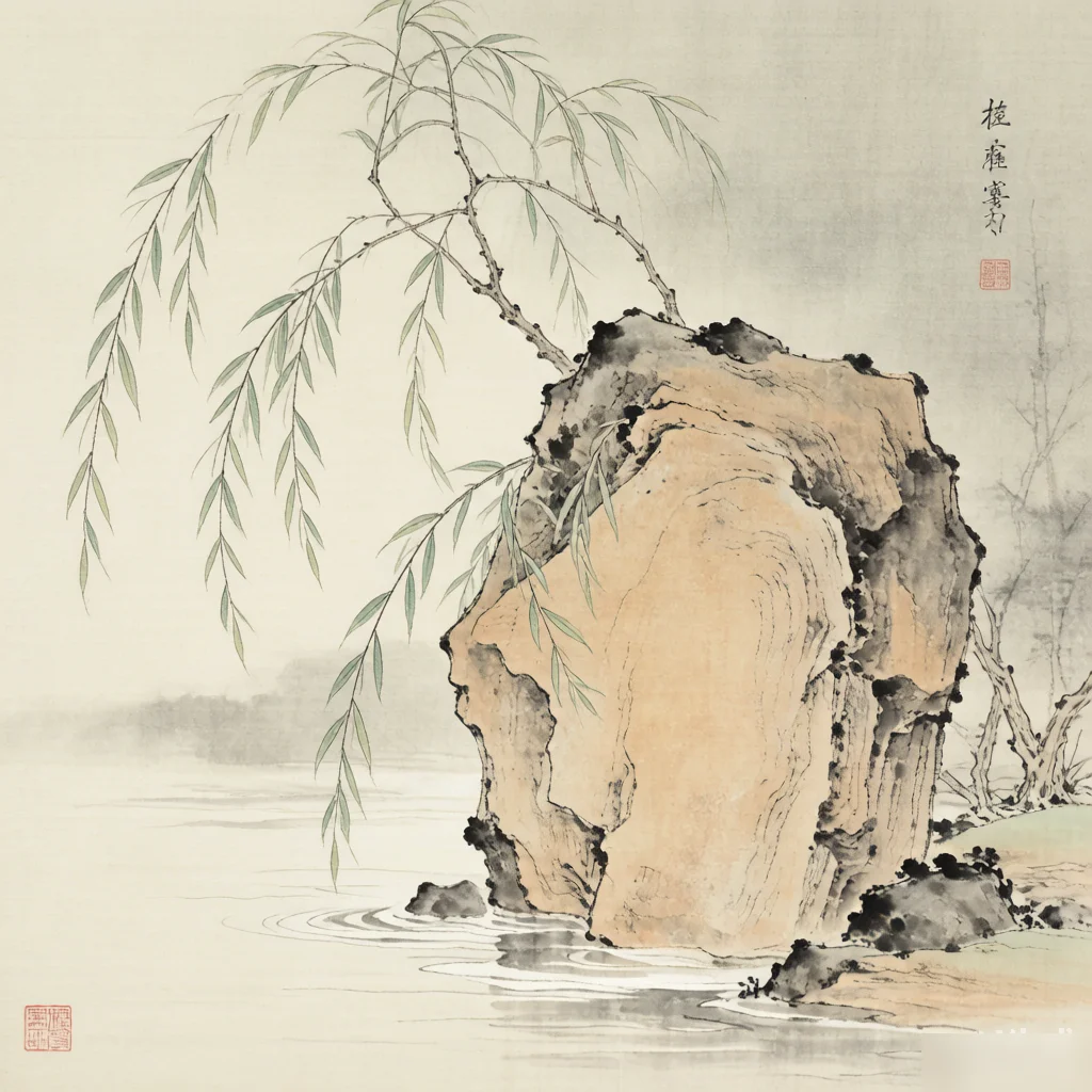 Past Events Teach Us — gongbi style painting