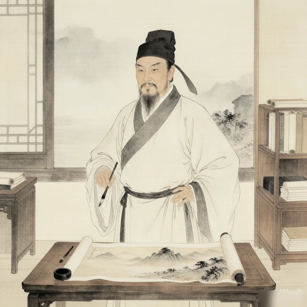 Advancing with the Times — gongbi style painting