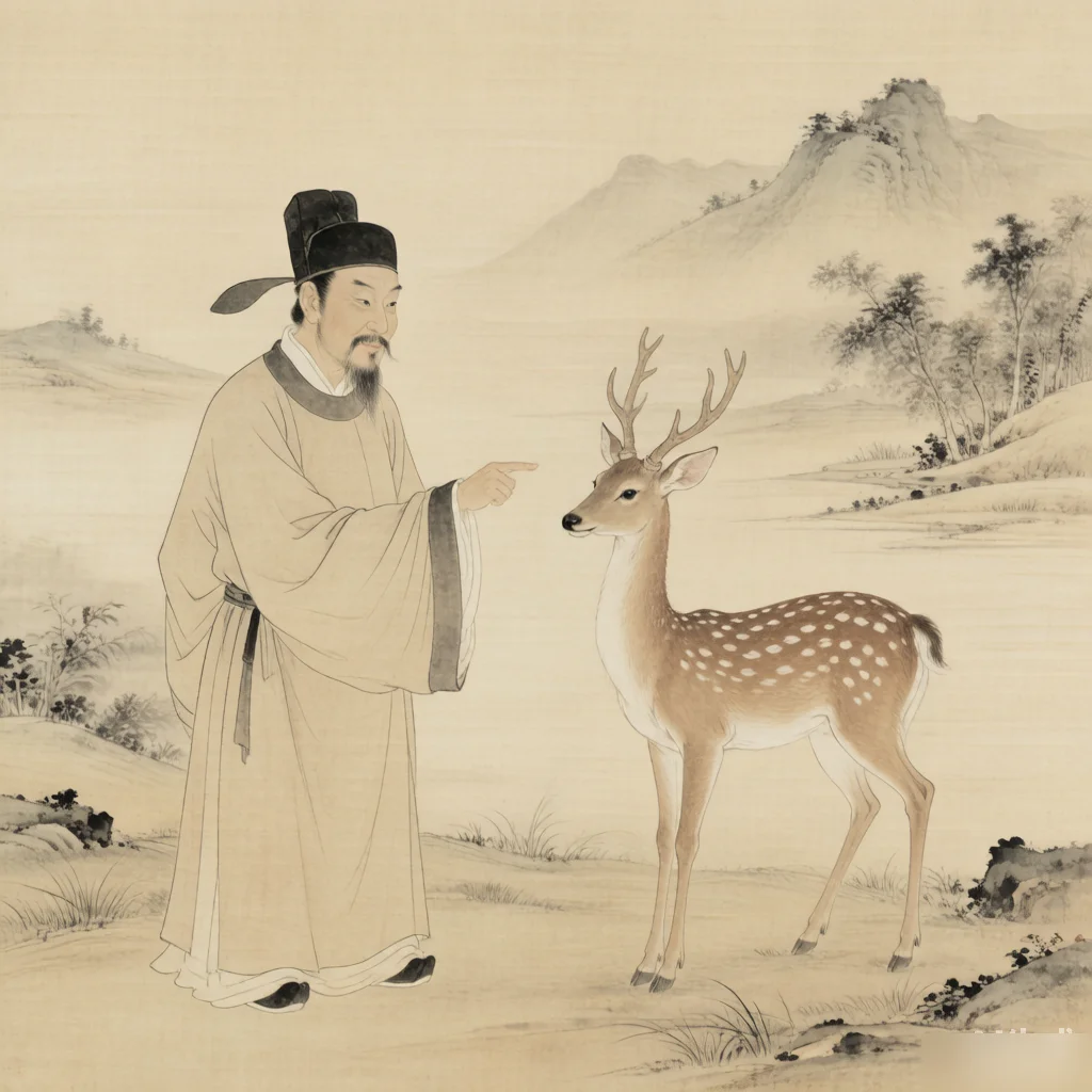 A Fall in a Pit, a Gain in Wit — gongbi style painting