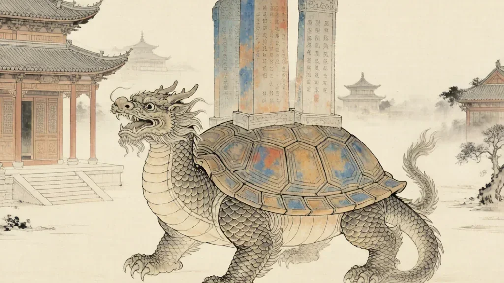 Bixi (赑屃): The Dragon-Turtle That Carries Steles