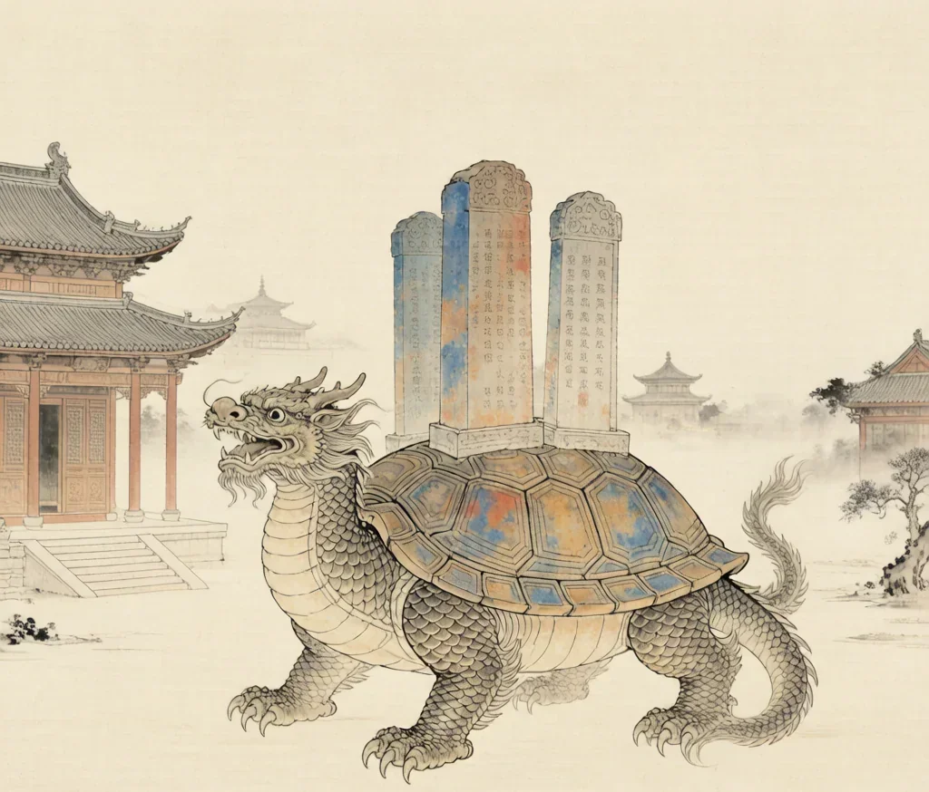 Bixi (赑屃): The Dragon-Turtle That Carries Steles