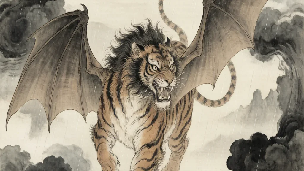 The Qiongqi: The Winged Tiger of Calamity