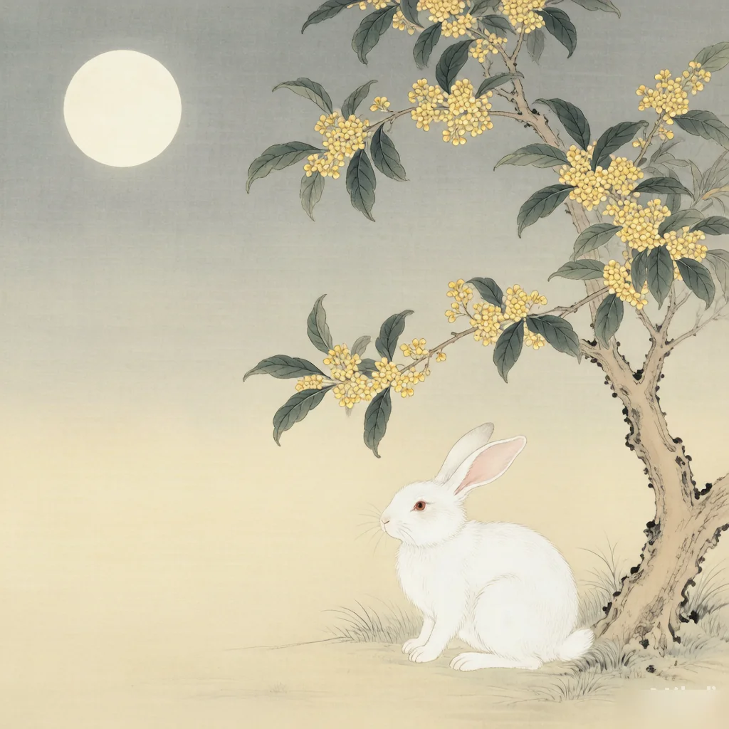 The Story of the Rabbit: How It Joined the Chinese Zodiac — gongbi style painting