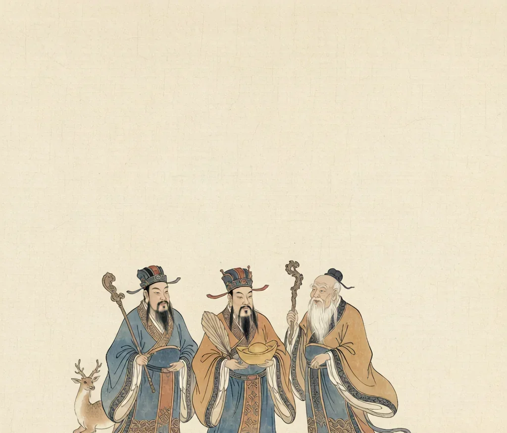 FuluShou: The Three Stars of Fortune (福禄寿)