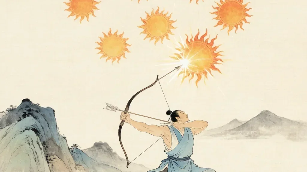 Houyi Shoots the Suns