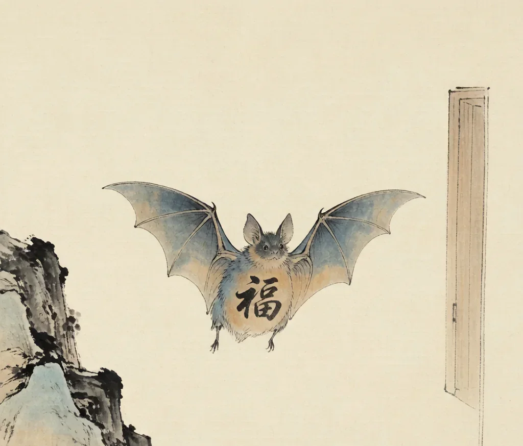 The Bat: A Homophone for Good Fortune (蝙蝠)