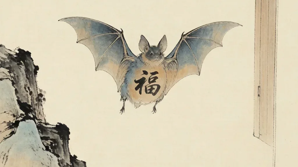 The Bat: A Homophone for Good Fortune (蝙蝠)