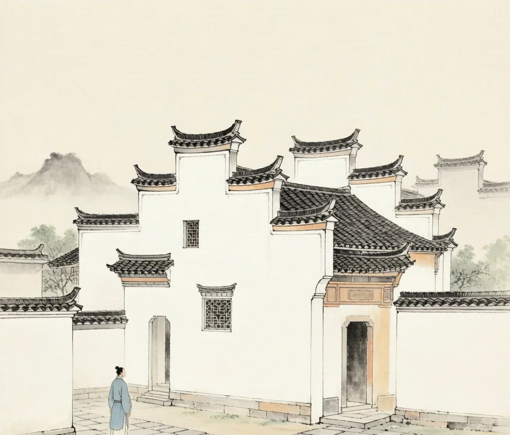 Huizhou Architecture: White Walls and Horse-Head Gables